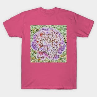 Purple Mosaic Flower T-Shirt